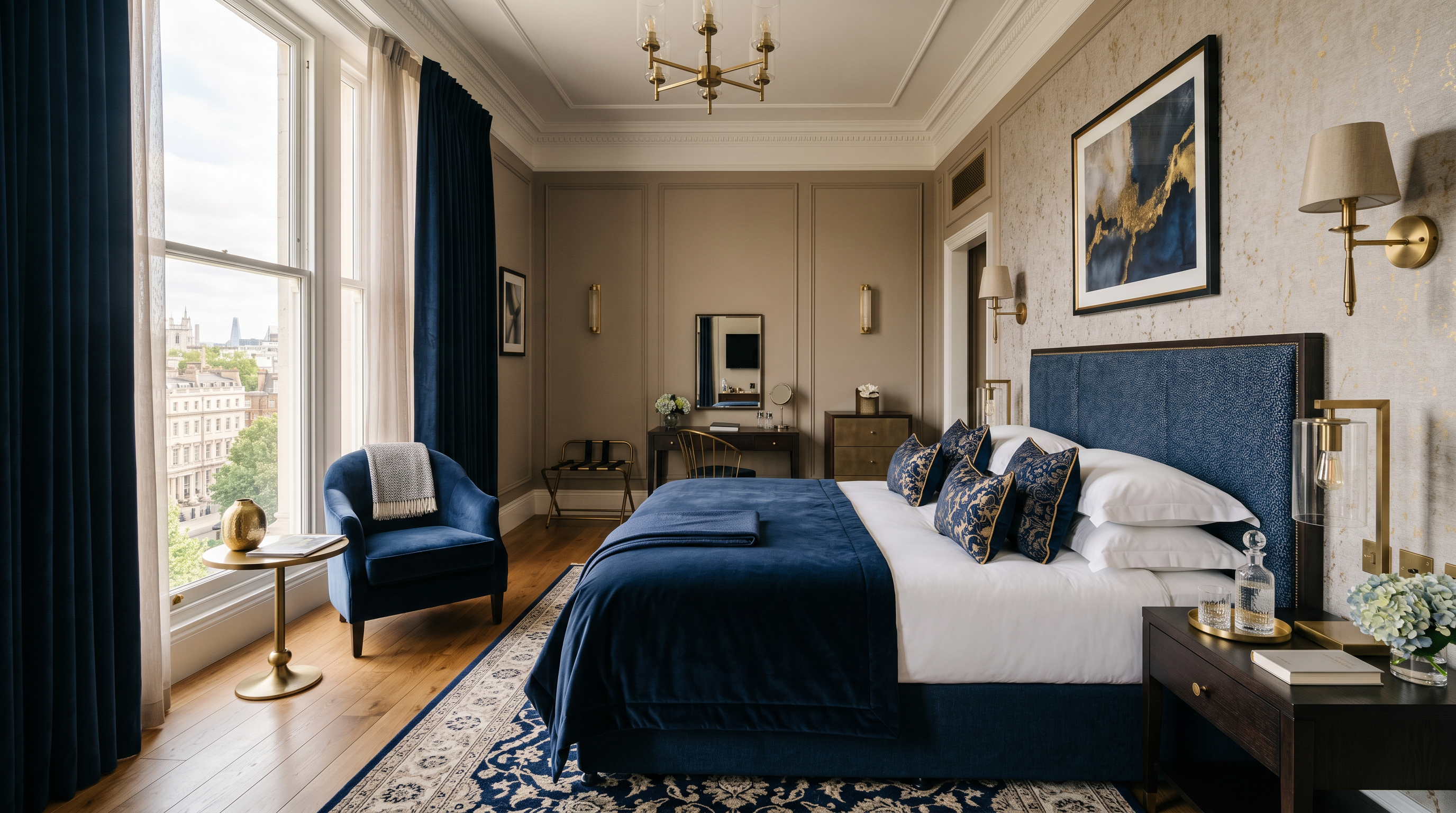 Luxury hotel suite bedroom at BestRankingHub