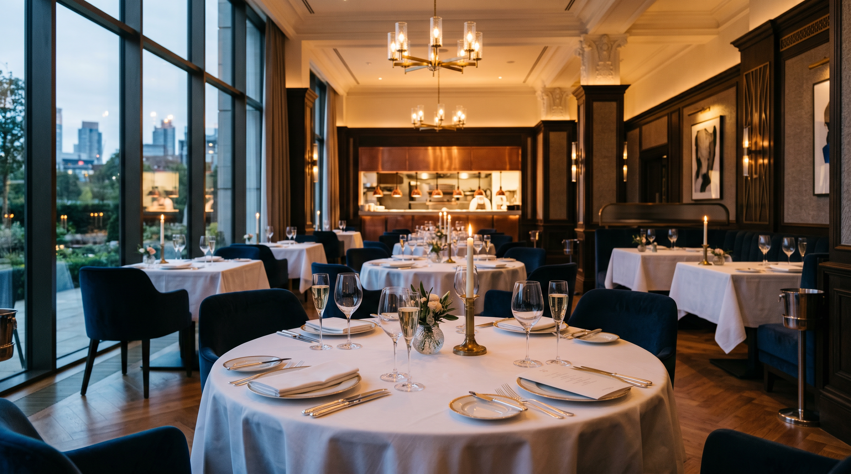 Fine dining restaurant at BestRankingHub hotel